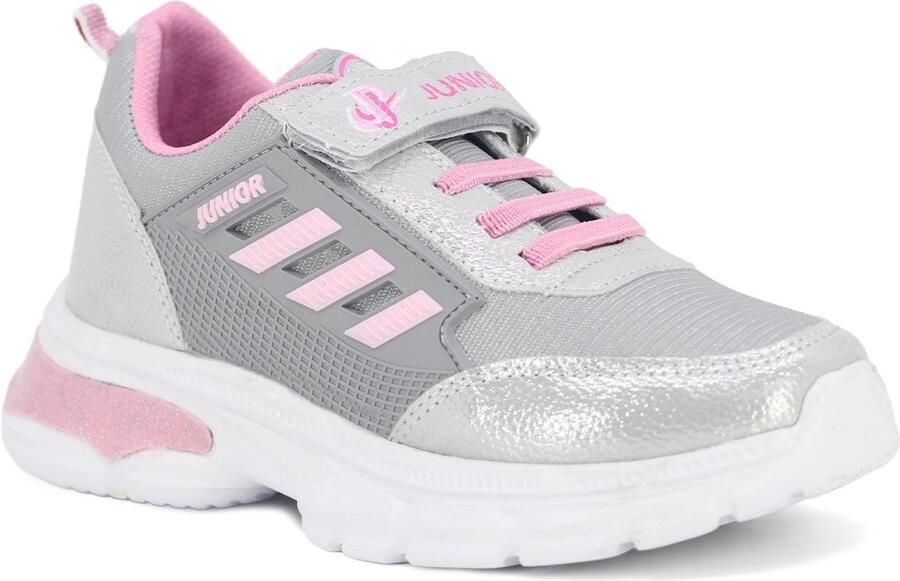 Projunior Meisjes sportschoenen Roze Wit Grijs