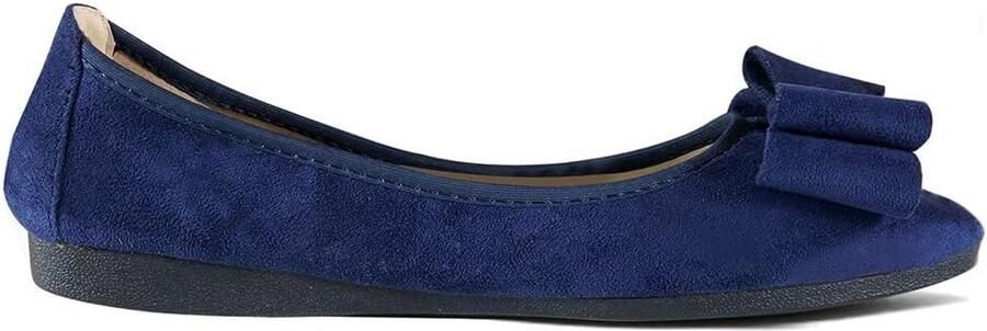 Provento Comfortabele ballerina's voor dames in het zwart met puntige neus