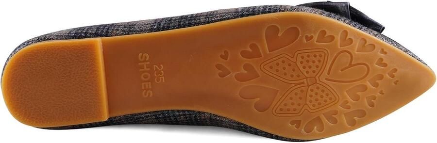 Provento Comfortabele Slip-On Ballet Flats met Memory Foam Kussen Zwarte Damesschoenen met Puntige Neus