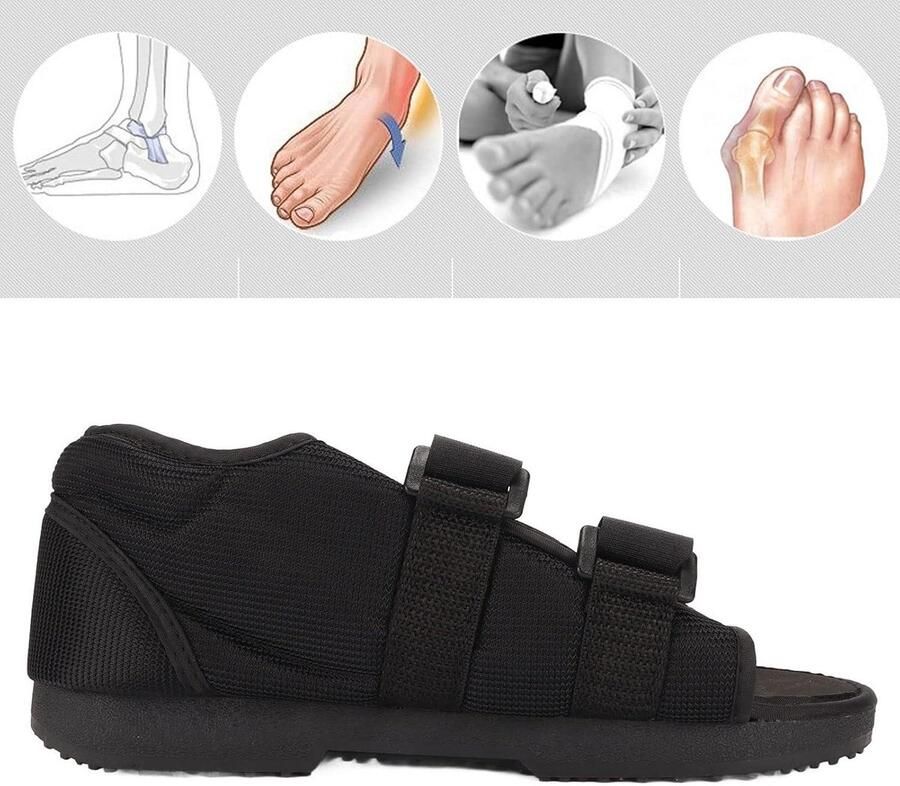 Provento Orthopedische schoenondersteuning voor postoperatieve wandelschoenen met verstelbare hoogte teenkap