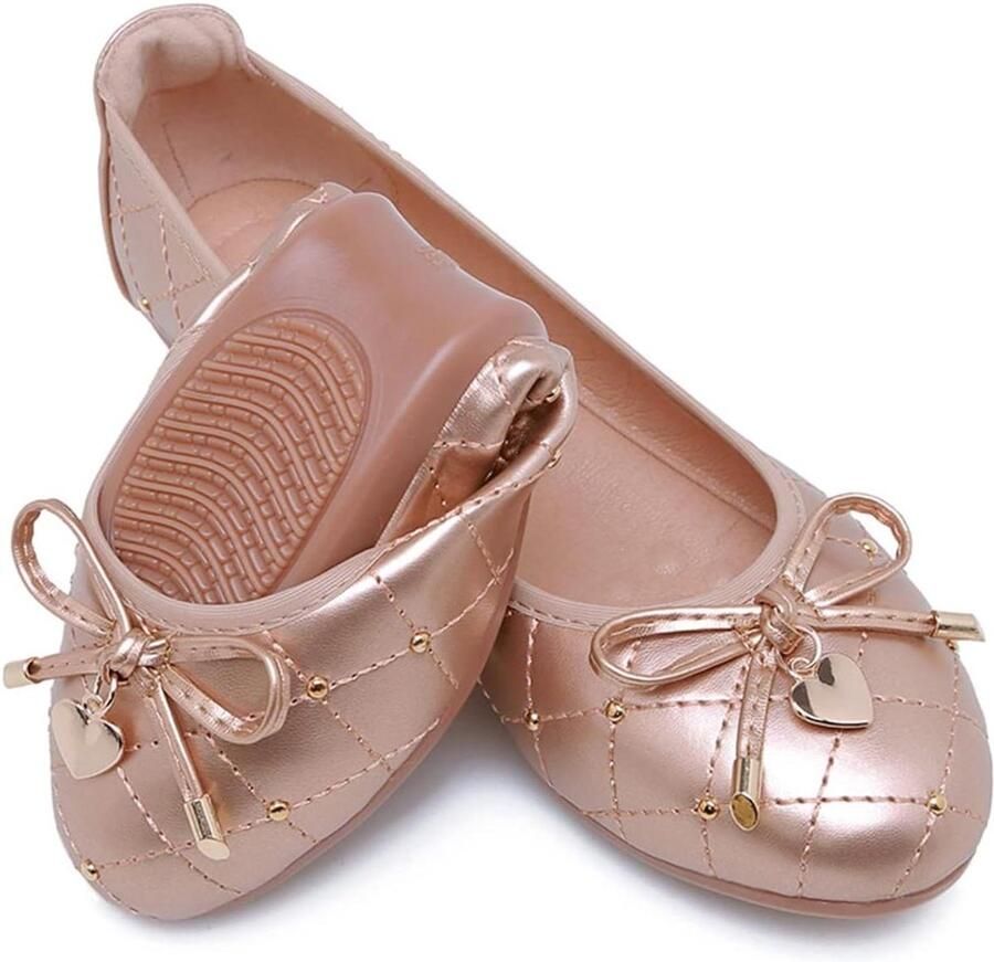 Provento Vrouwen platte schoenen met verfraaide boog casual ballerina's met comfortabele pasvorm