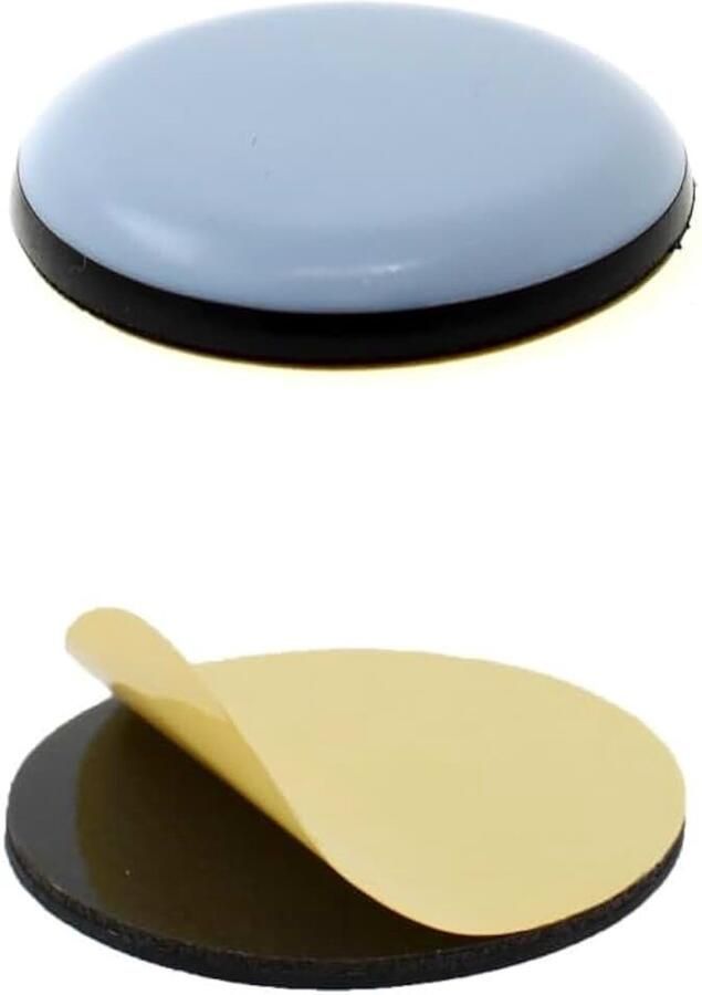 PTFE-Teflon meubelglijders voor tafels en stoelen zelfklevend verkrijgbaar in verschillende maten (25mm hoeveelheid 16)