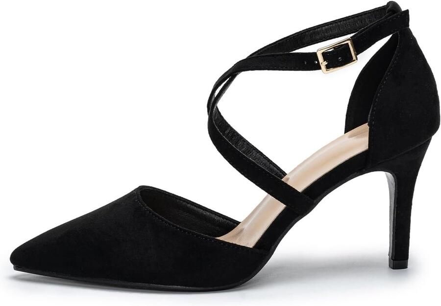 Pumps Dames Hoge Hakken Kruisband High Heels Puntige Stilettos Sexy Party