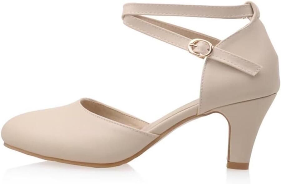 Pumps met kleine hak en riempje voor dames