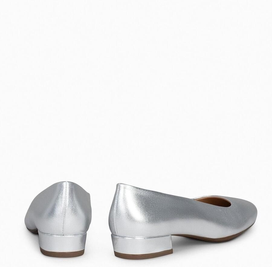 Pumps met Lage Hak Leer Ultra Comfort Gel Ronde Neus Hak Premium Vakmanschap