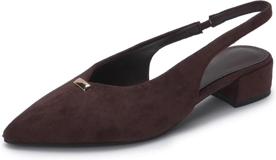 Pumps met lage hak van
