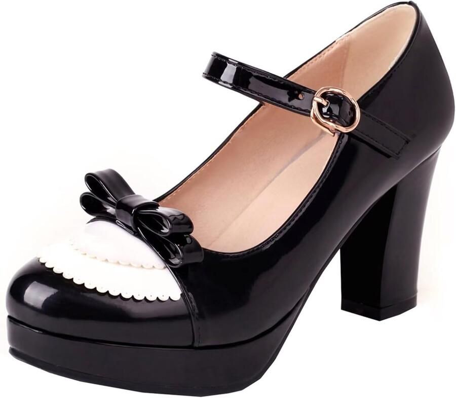 Pumps met strik lak Mary Jane schoenen