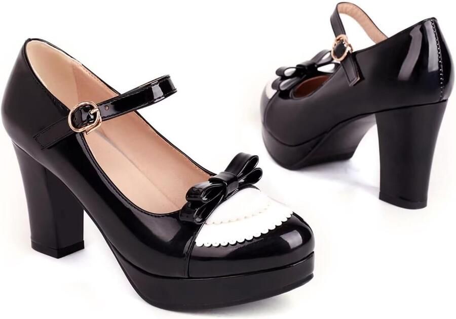 Pumps met strik lak Mary Jane schoenen