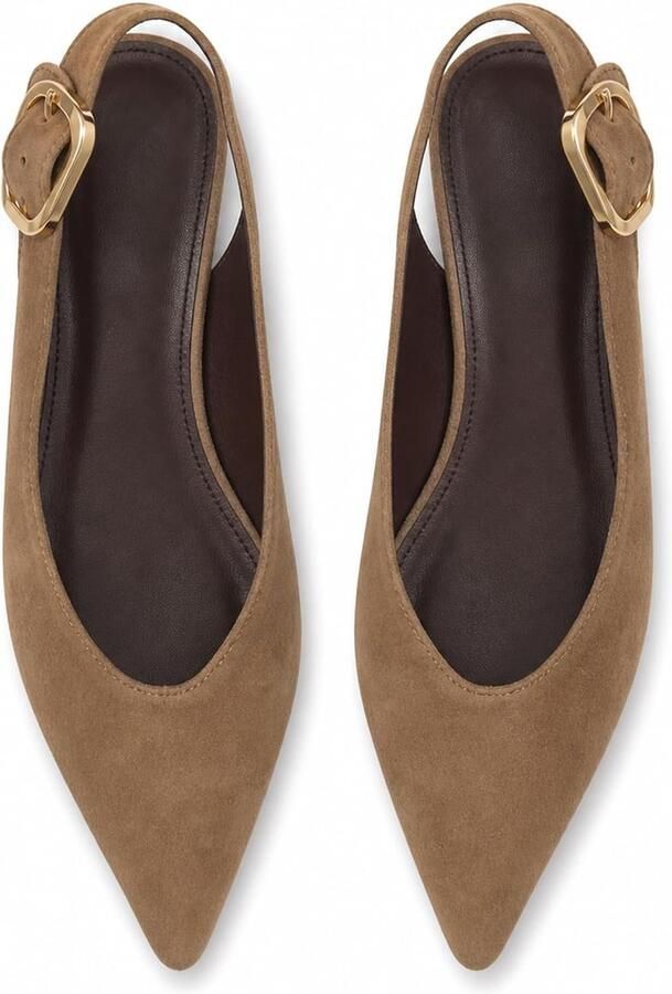 Dames kant hak platte schoenen comfortabel