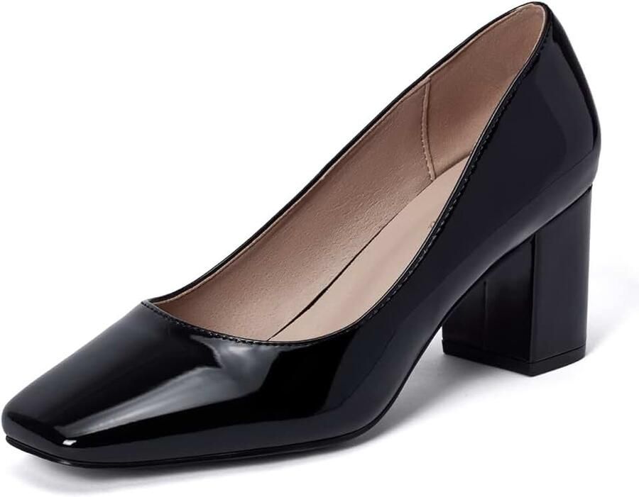 Pumps: stiletto hak spitse teen lakleer slip-on sluiting gewatteerde binnenzool voor kantoor feest bruiloft