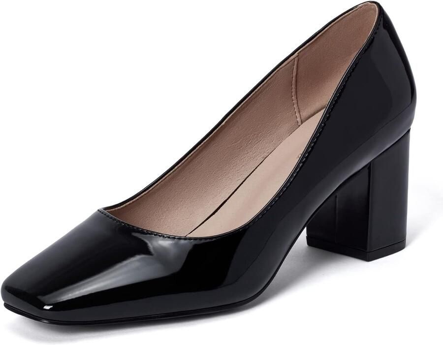 Pumps: stiletto hak spitse teen lakleer slip-on sluiting gewatteerde binnenzool voor kantoor feest bruiloft - Foto 1