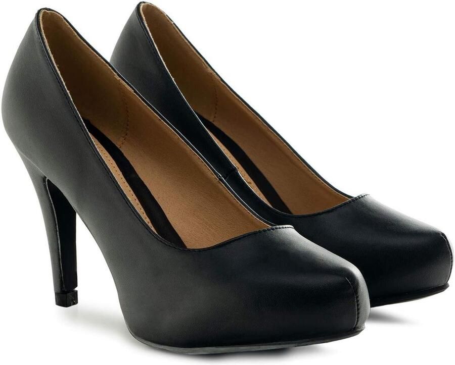 Pumps voor dames en meisjes met hak van AM293 hoge schoenen hoge hakken met plateauzool en ronde neus naar 35 naar