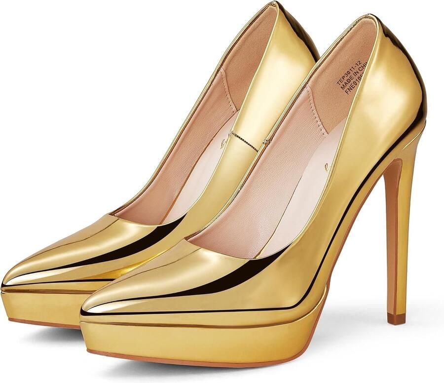 Pumps voor dames klassieke stiletto hakschoenen platform hoge hakken spitse tenen bruiloftsschoenen met meerkleurig 36-42