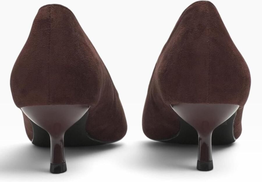 Pumps voor dames puntig met lage hak elegant