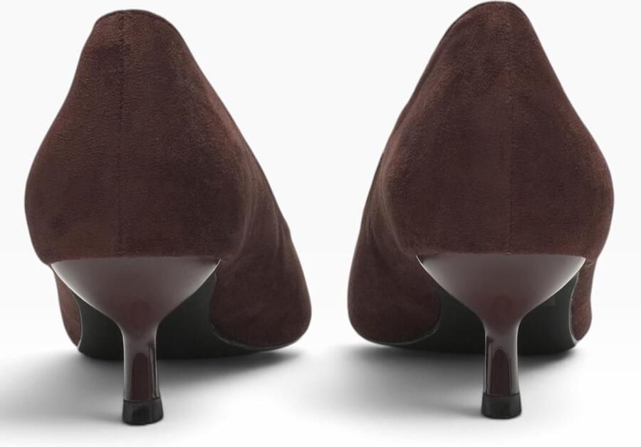 Pumps voor dames puntig met lage hak elegant