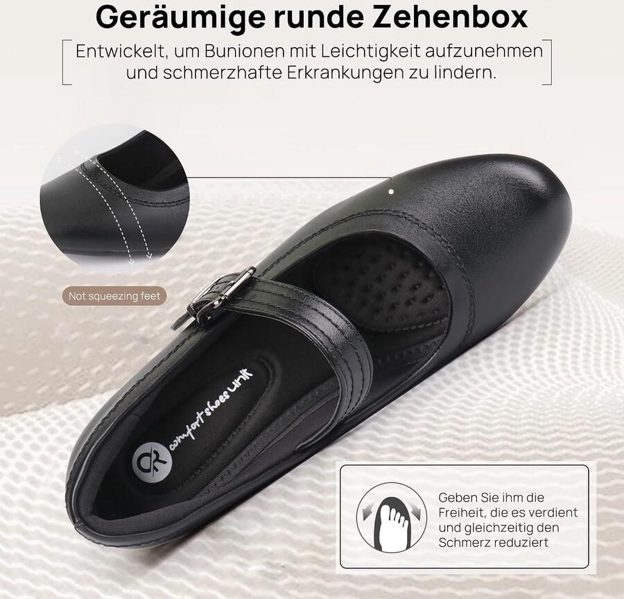 Pumps voor hallux valgus orthopedische jurk schoenen lage chunky hakken werk pompen
