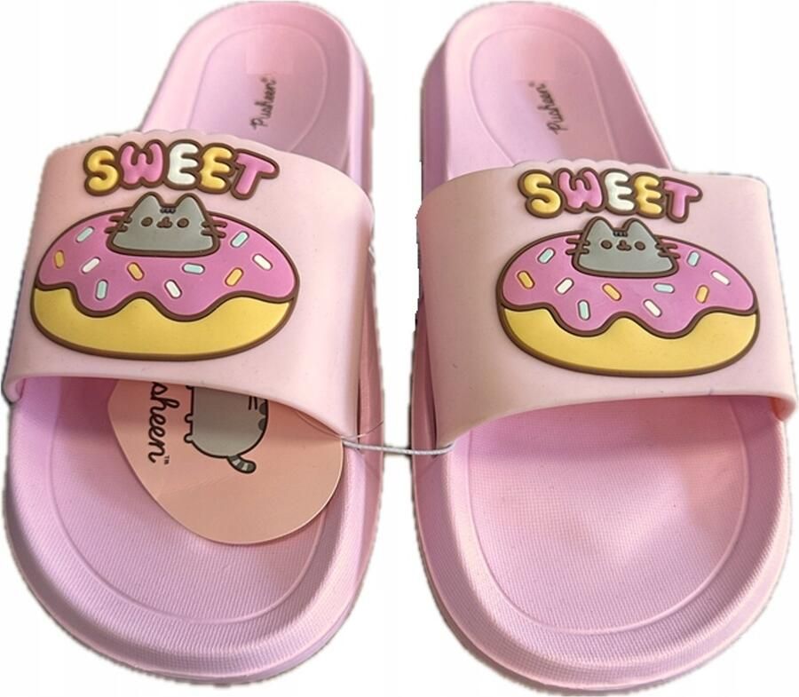 Pusheen Dames Slippers Roze Comfortabel voor Huis Strand & Zwembad