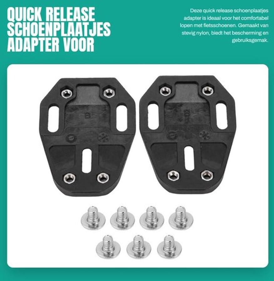 Quick Release Schoenplaatjes Adapter voor Fietsschoenen