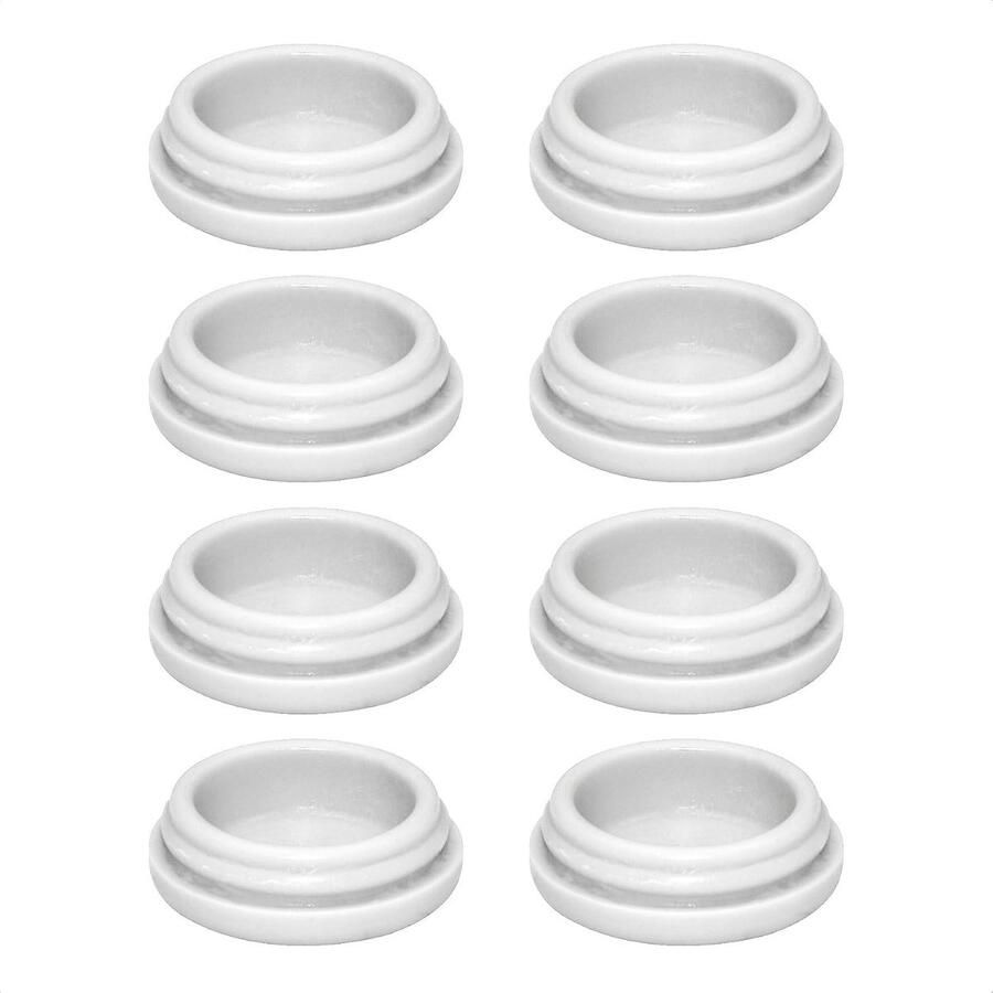 QuickClick Kunststofglijders Meubelglijders vervanging I set van 8 vervangbare verwisselbare glijders kunststof HYPER Ø 20 mm voor basisdeel Ø 20 mm Made in Germany
