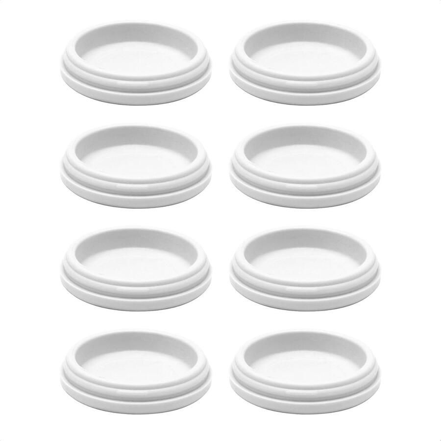 QuickClick Kunststofglijders Meubelglijders vervanging I set van 8 vervangbare verwisselbare glijders kunststof HYPER Ø 30 mm voor basisdeel Ø 30 mm Made in Germany