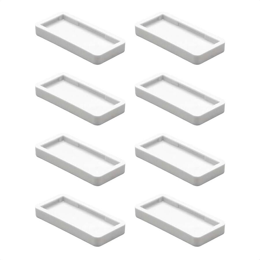 QuickClick Stoel-Kunststofglijders I set van 8 vervangingsglijders onderling verwisselbaar kunststof HYPER 32 x 15 mm I voor basisdeel 32 x 15 mm Made in Germany