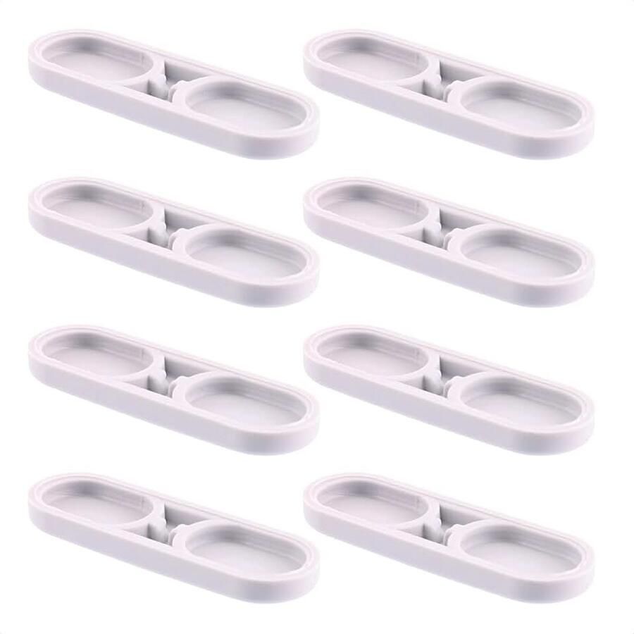 QuickClick TANDEM Viltglijders Stoelglijders I set van 8 vervangbare glijders kunststof HYPER 39 x 12 mm I voor basisdeel 32 x 15 mm Made in Germany