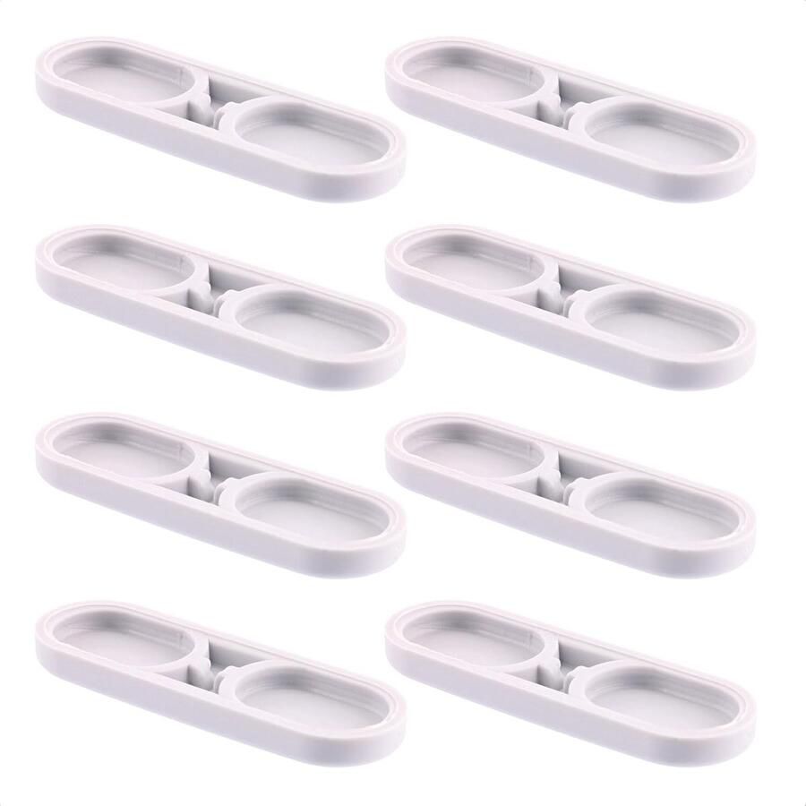 QuickClick TANDEM Viltglijders Stoelglijders I set van 8 vervangbare glijders kunststof HYPER 39 x 12 mm I voor basisdeel 32 x 15 mm Made in Germany