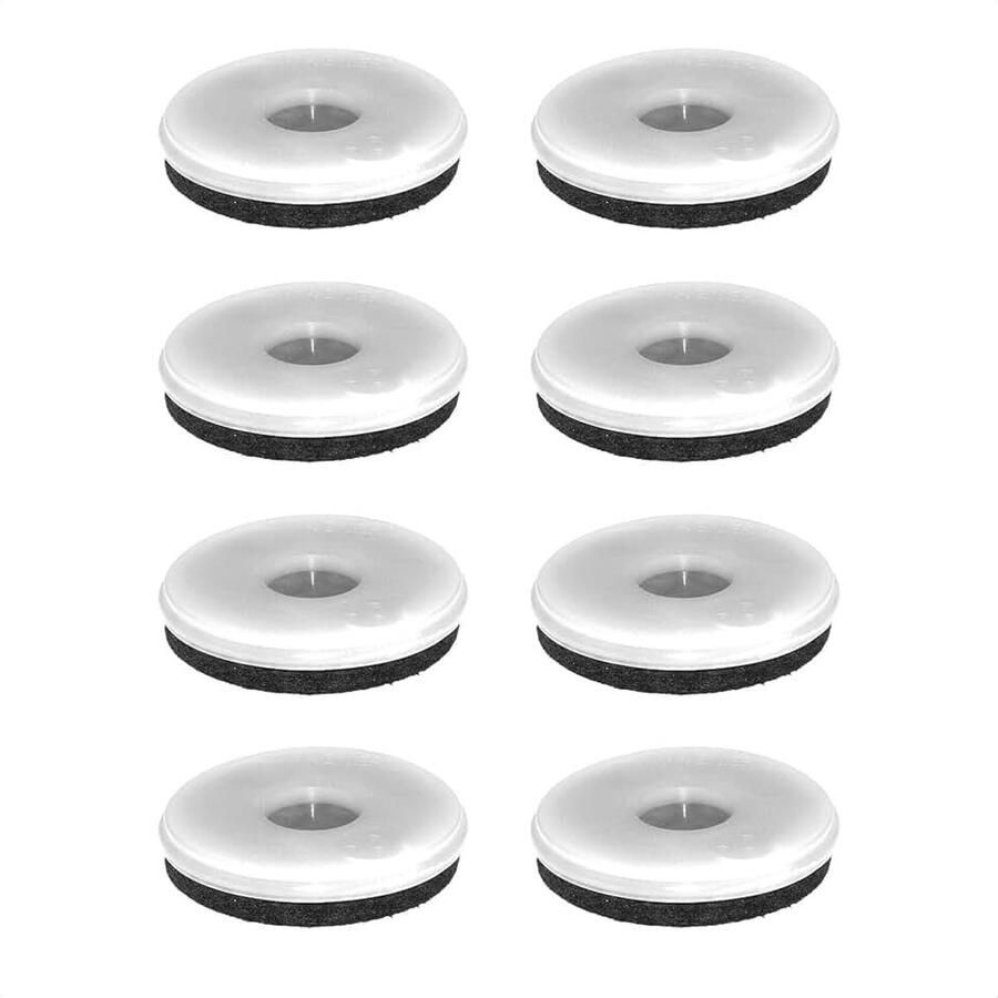 QuickClick Viltglijders Meubelglijders Stoelglijders vervanging I set van 8 glijders verwisselbaar vilt robuust NATURAL Ø 40 mm voor basisdeel Ø 40 mm Made in Germany
