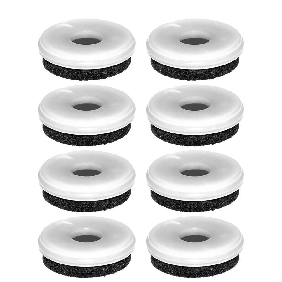 QuickClick Viltglijders Meubelglijders Stoelglijders vervanging I set van 8 glijders verwisselbaar vilt robuust NATURAL Ø 30 mm voor basisdeel Ø 30 mm Made in Germany