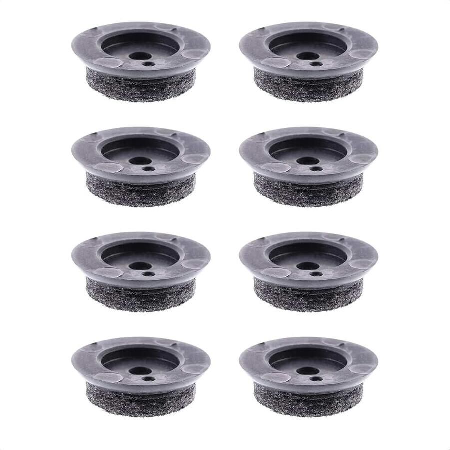 QuickClick Viltglijders Meubelglijders Stoelglijders vervanging I set van 8 vervangingsglijders verwisselbaar wolvilt ULTRASOFT SLIM Ø 30 mm voor base Ø 30 mm -Made in Germany