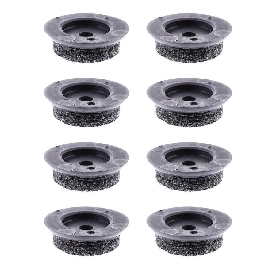 QuickClick Viltglijders Meubelglijders Stoelglijders vervanging I set van 8 vervangingsglijders verwisselbaar wolvilt ULTRASOFT SLIM Ø 30 mm voor base Ø 30 mm -Made in Germany