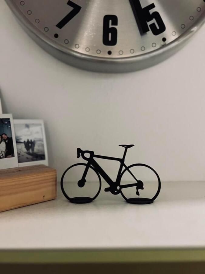 Racefiets Line Art figuur minimalistisch decoratie en cadeau-idee opzetten (Prime Verzend))