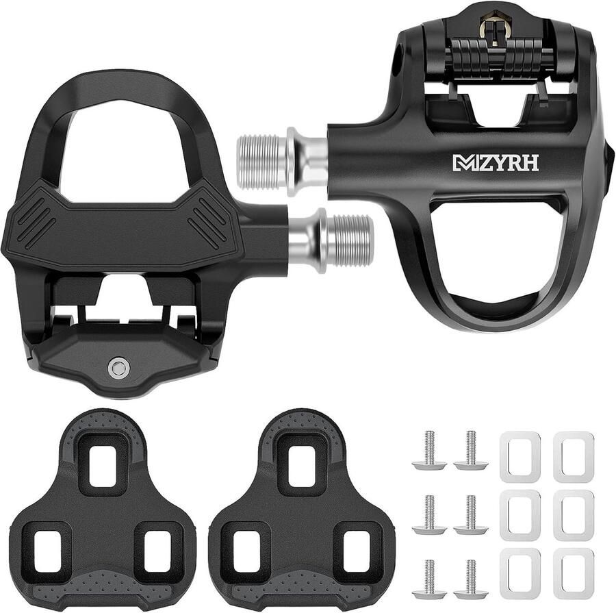 Racefiets Pedalen Cliploos Systeem Sportief Fietsen Lichtgewicht Nylon 25x9x Zwart