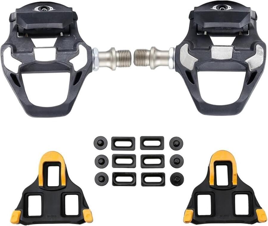 Racefiets Pedalen Fietspedalen Clipless Sportief Fietsen Lichtgewicht Carbon 248 Gram Zwart