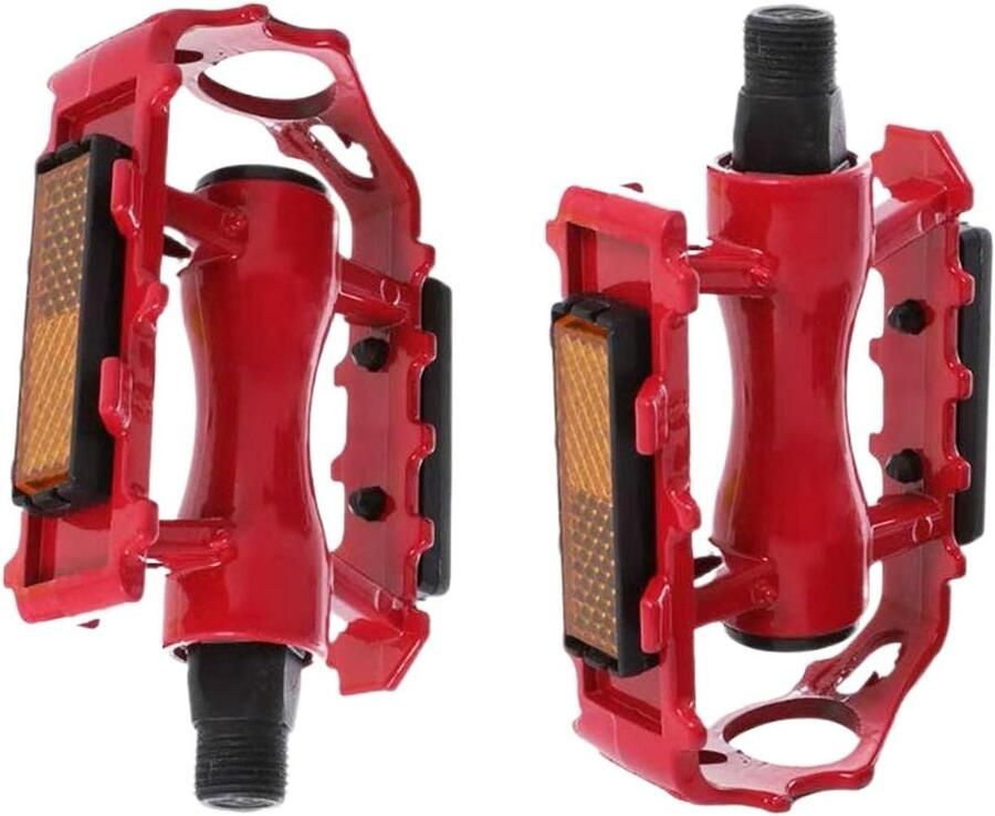 Racefiets Pedalen Fietspedalen Mountainbike Veilig Fietsen Snelontgrendeling Aluminium 2 stuks Rood