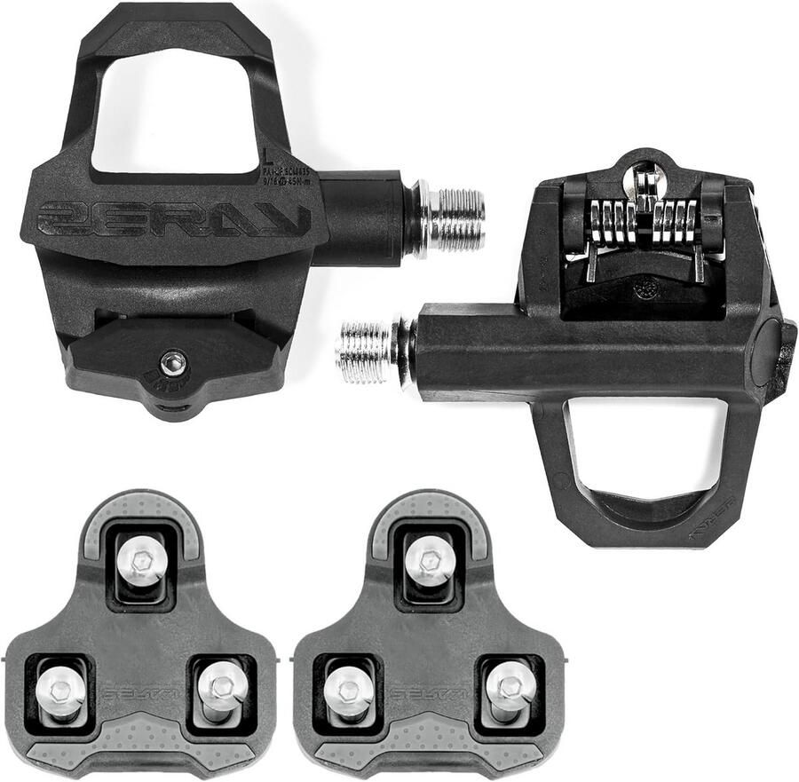 Racefiets Pedalen Lichtgewicht Pedaal Wielrennen Hoge Sterkte Look KEO compatibel Carbon Zwart