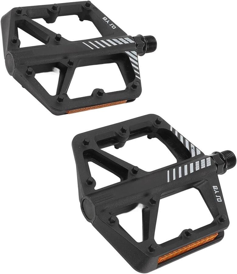 Racefiets Pedalen Platte Pedalen Fiets Fietsen Verbeteren Breed Anti-slip Ontwerp 2 stuks Zwart