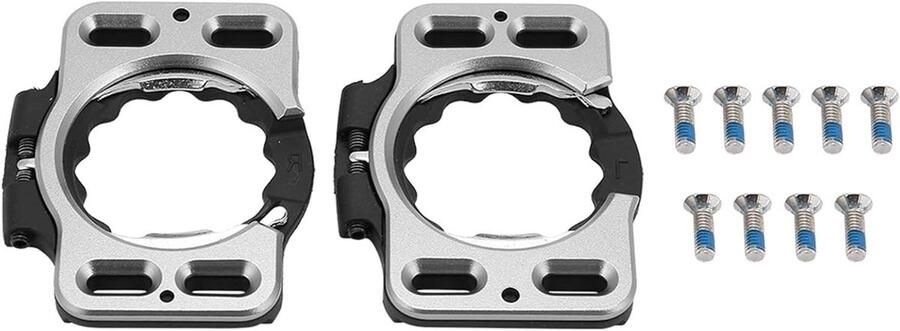 Racefiets Schoenplaatjes Fietspedalen Schoenplaat Cover Fietsen Bescher Anti-blokkering 73 x 59 x Zwart Zilver