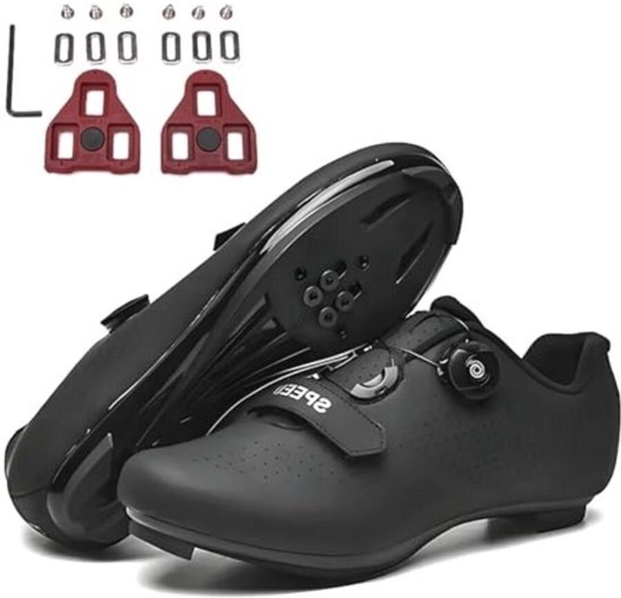 Racefietsschoenen voor heren compatibel met SPD-look en SPD-SL ideaal voor binnen en buiten