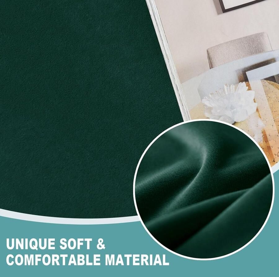 Recliner Cover Fluwelen Recliner Chair Cover 1 2 3-zits Recliner hoezen Zachte Recliner Protector Antislip Met Elastische Bodem Meubelbeschermer Voor Kinderen Huisdieren-Donkergroen-1-zits