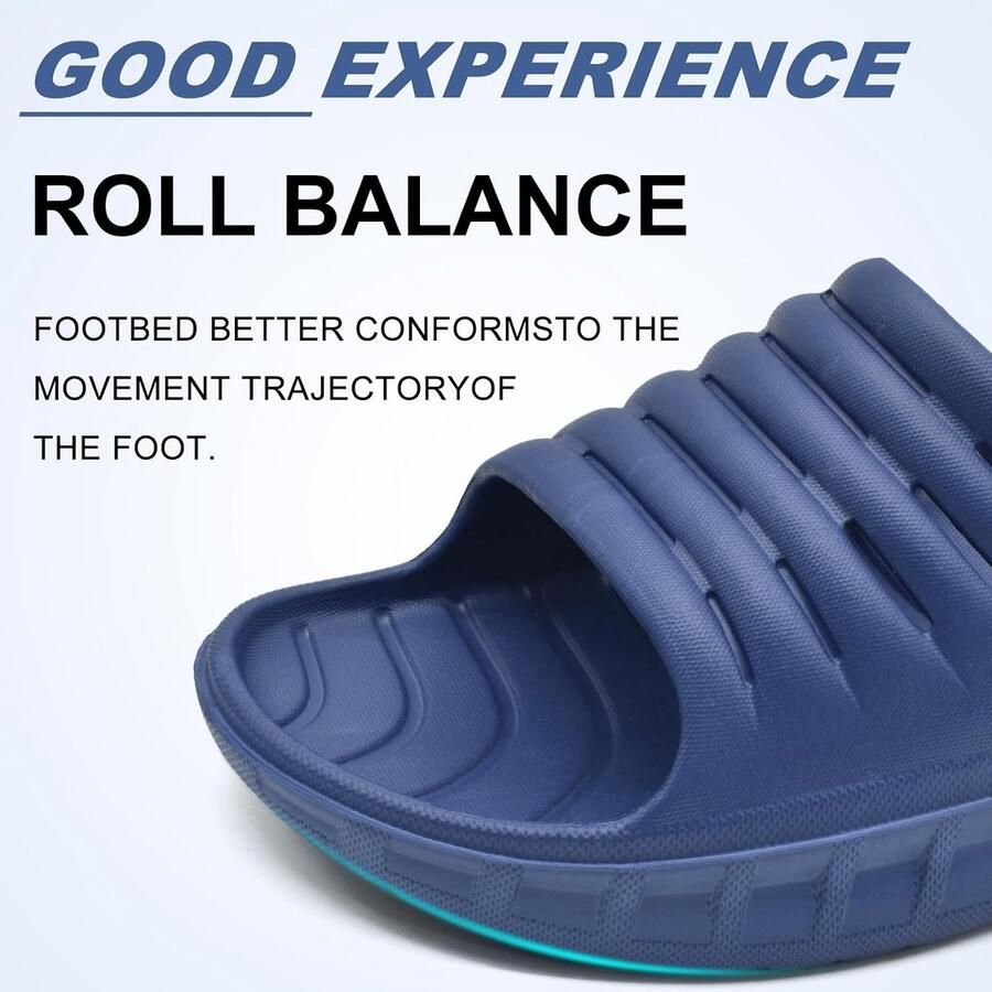Recovery Sandalen Heren Comfortabele Plantaire Fasciitis Slippers Orthopedische Open Teen Heren Sport Slippers Lichtgewicht Badslippers Zomer Strand Badsandalen