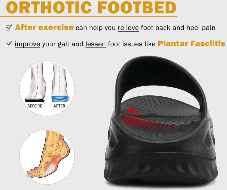 Recovery Sandalen voor dames met comfortabele plantaire fasciitis boogondersteuning orthopedische vrouwen lichte sportslippers vermindert de belasting van voeten gewrichten voor rug