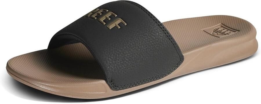 Reef One Slide Flip Flops voor heren Zwart Fossiel