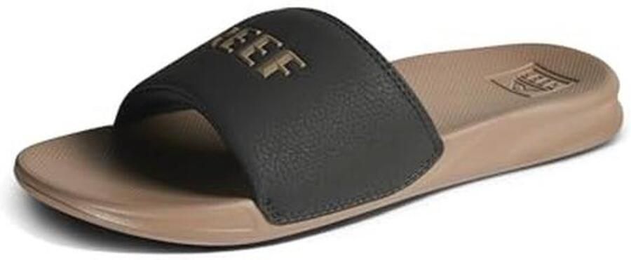 Reef One Slide Flip Flops voor heren Zwart Fossiel