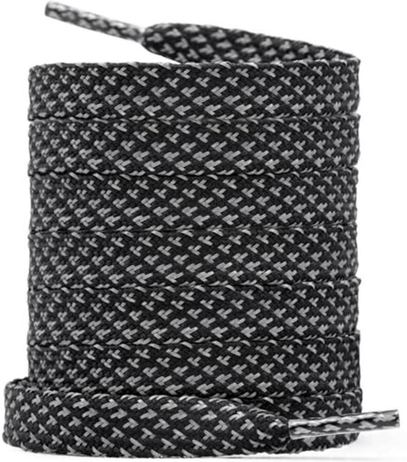 Reflecterende Platte Schoenveters voor Sneakers en Hardloopschoenen 12 Kleuren 2 Paar