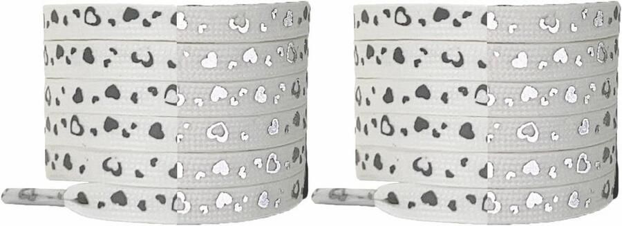 Reflecterende Veters Schoen Decoratie Schoenen Personaliseren Sterren Stelsel Patroon 8 mm Breed Kleurrijk Verloop