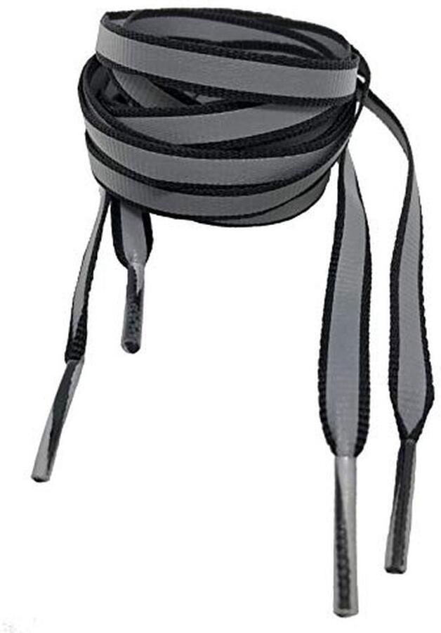 Reflecterende zwarte veters