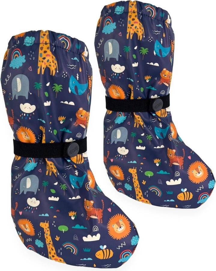 Regenlaarsjes voor baby's zonder fleecevoering Jungle overlaarsjes voor kruipende baby's