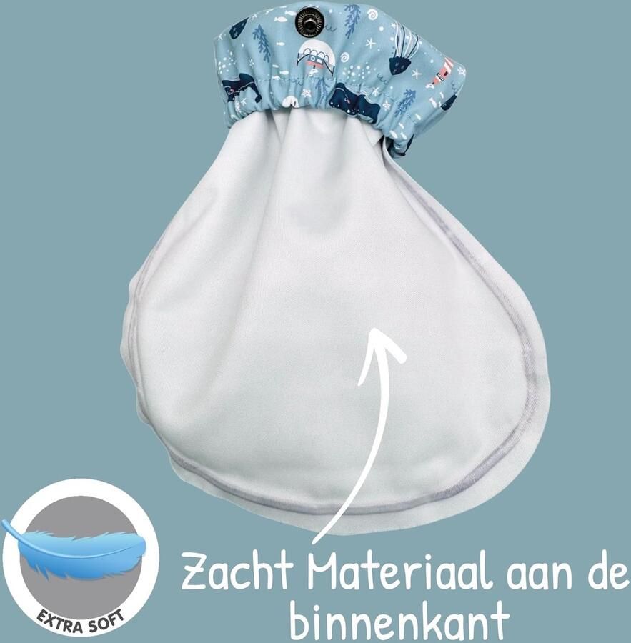 Regenlaarsjes voor baby's zonder fleecevoering Zee overlaarsjes voor kruipende baby's