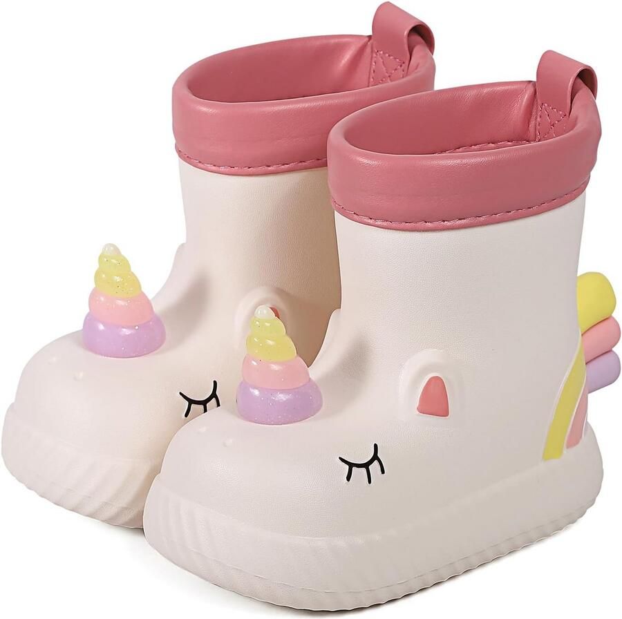 Regenlaarzen Meisjes met Cartoon Dieren Waterdicht en Antislip Laarzen